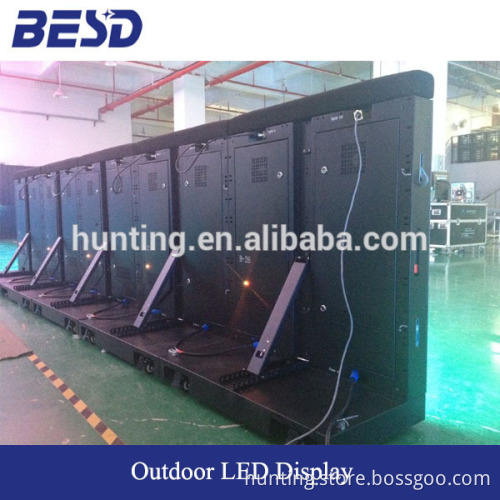 2 year warranty High resolution advertising P10 outdoor football stadium perimeter led display/led screen/led panel